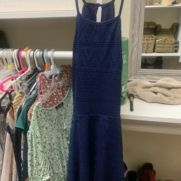 Derek Heart Navy Knit Dress - Picture 5 of 5